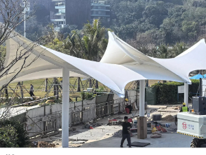 小梅沙海濱出入口膜結構工程